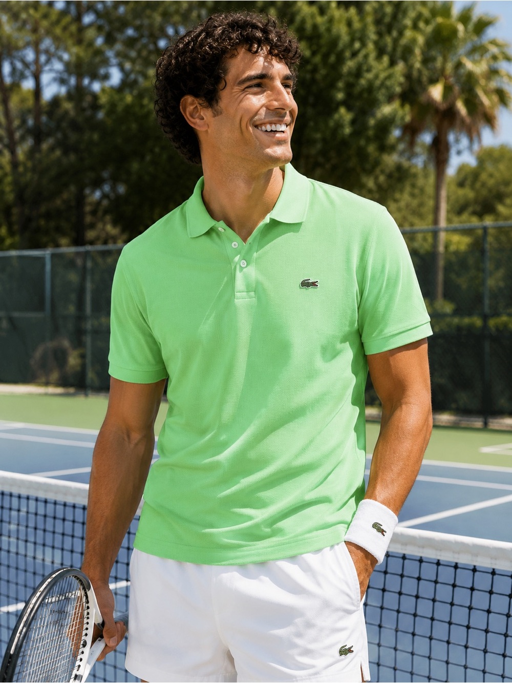 Lacoste OG Men's Short-Sleeve Polo in Bright Green